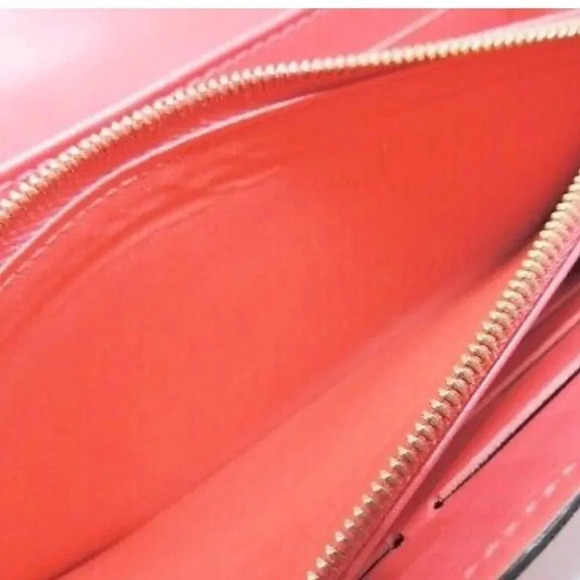 Louis Vuitton Sara Wallet, Portefeuille M90313 Hot pink Monogram Vernis Ts2136 - Picture 5 of 9